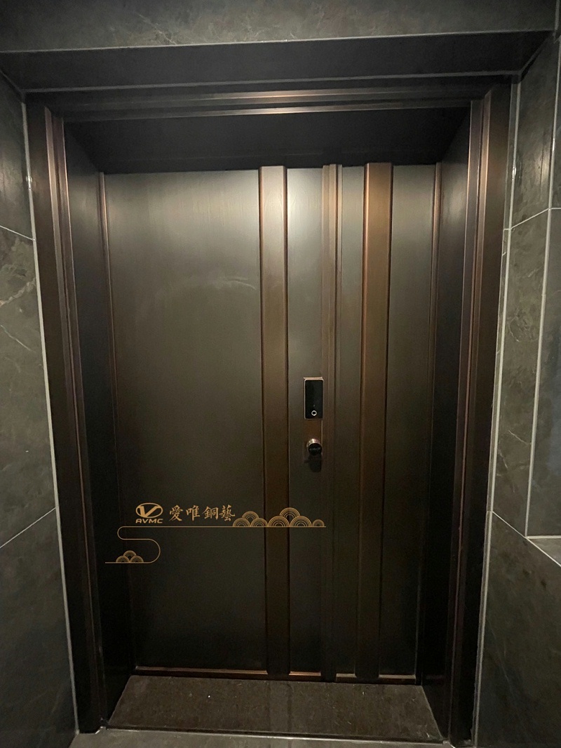 佛山子母銅門極簡風(fēng)格 (1)