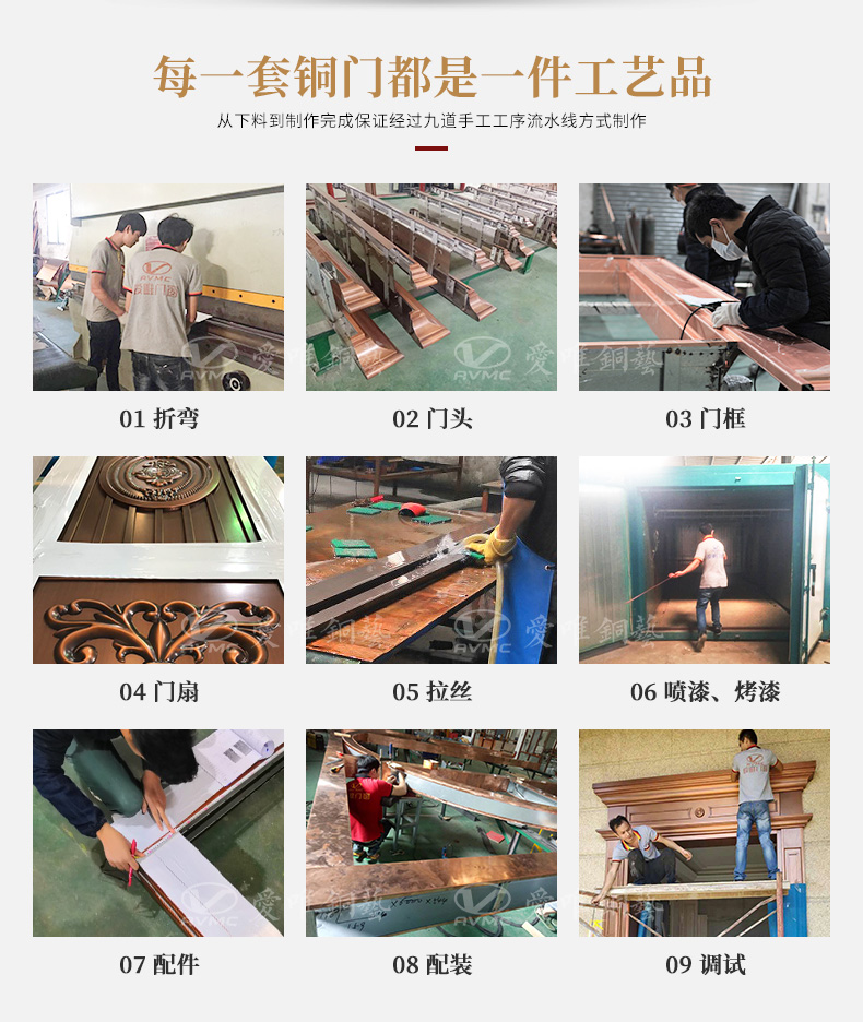 銅門(mén)廠家定制別墅入戶銅門(mén)