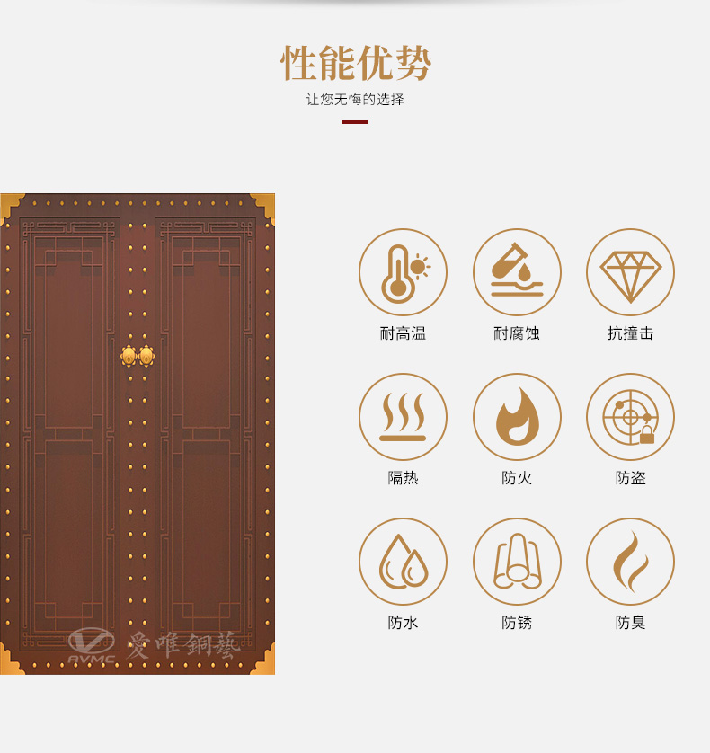 銅門(mén)廠家定制別墅入戶銅門(mén)