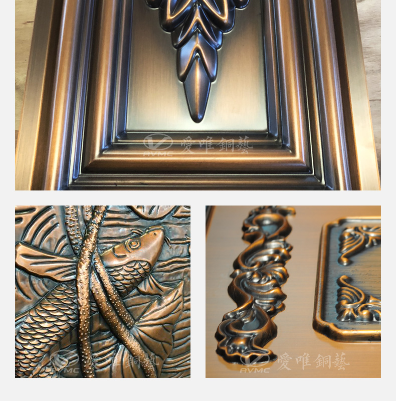 銅門(mén)廠家定制別墅入戶銅門(mén)