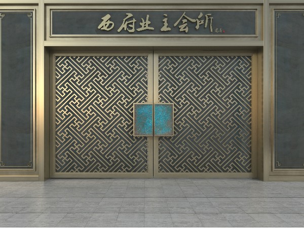 佛山別墅銅門(mén)廠家愛(ài)唯銅藝——新中式銅門(mén)庭院大門(mén)
